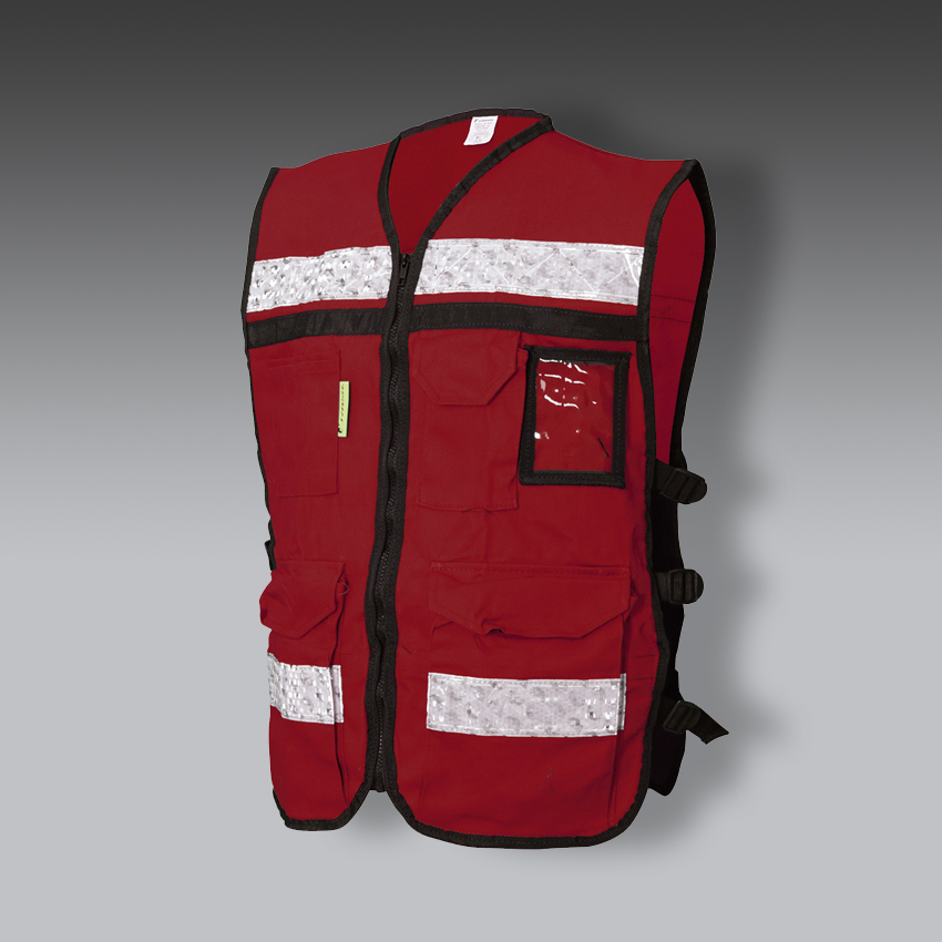 chalecos para la seguridad industrial rescatista de gabardina modelo sr 2020gucr marca jyrsa