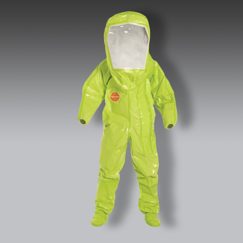 trajes para la seguridad industrial dupont tychem 10000 traje encapsulado nivel b modelo tk527t marca tyvek