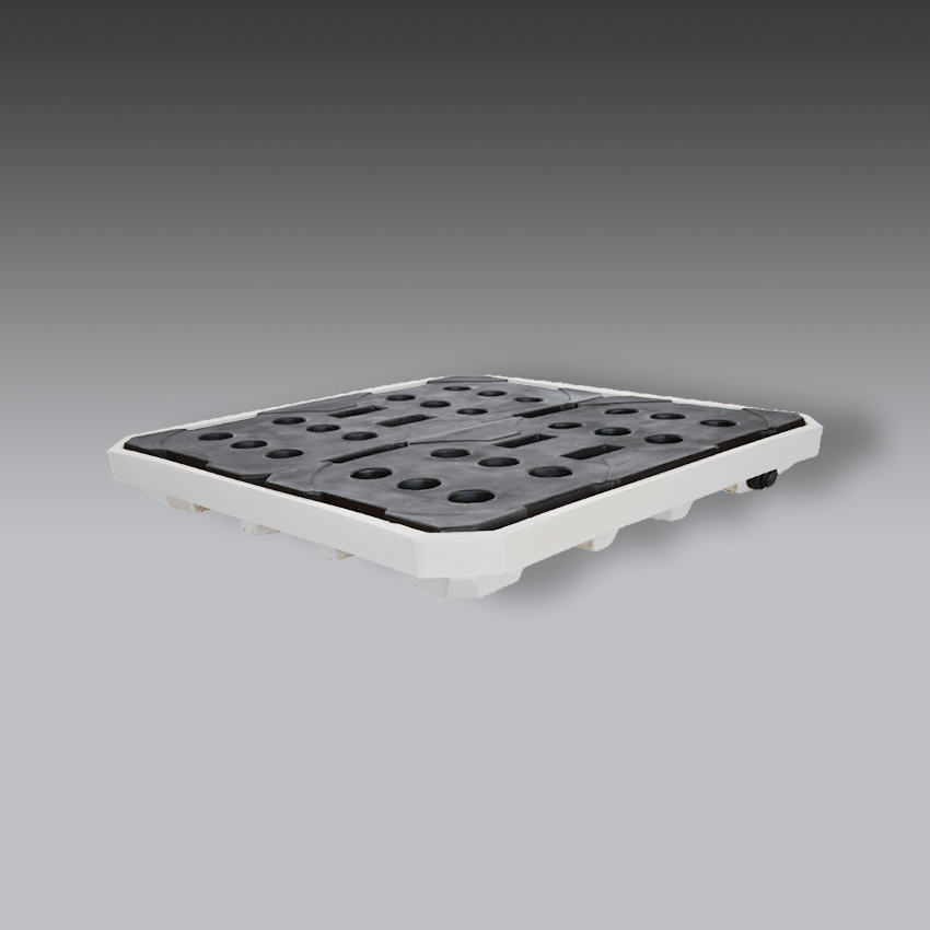 trajes para la seguridad industrial plataforma antiderrames blanco modelo p4 marca whale