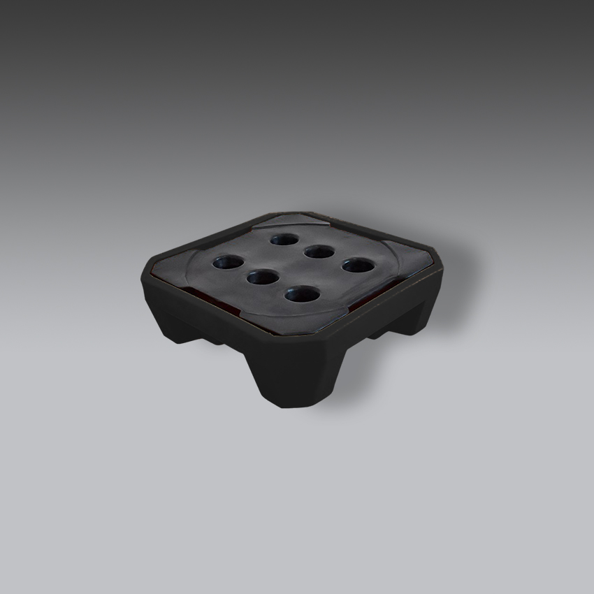 trajes para la seguridad industrial plataforma antiderrames negro modelo p1 marca whale