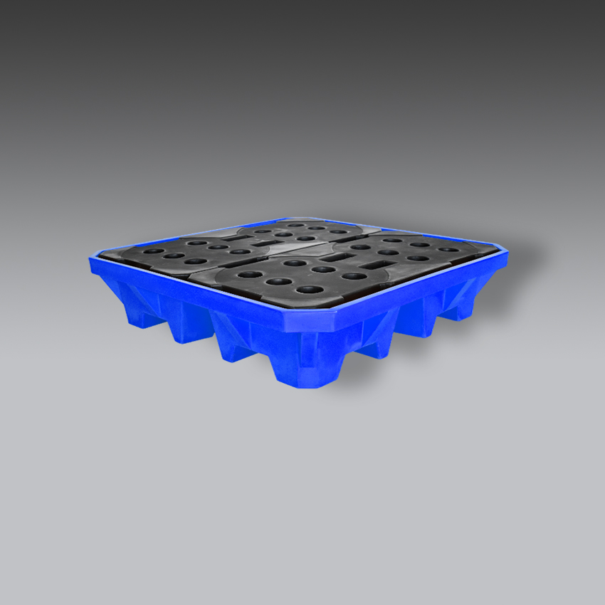 trajes para la seguridad industrial tarima antiderrame azul modelo t4 marca whale