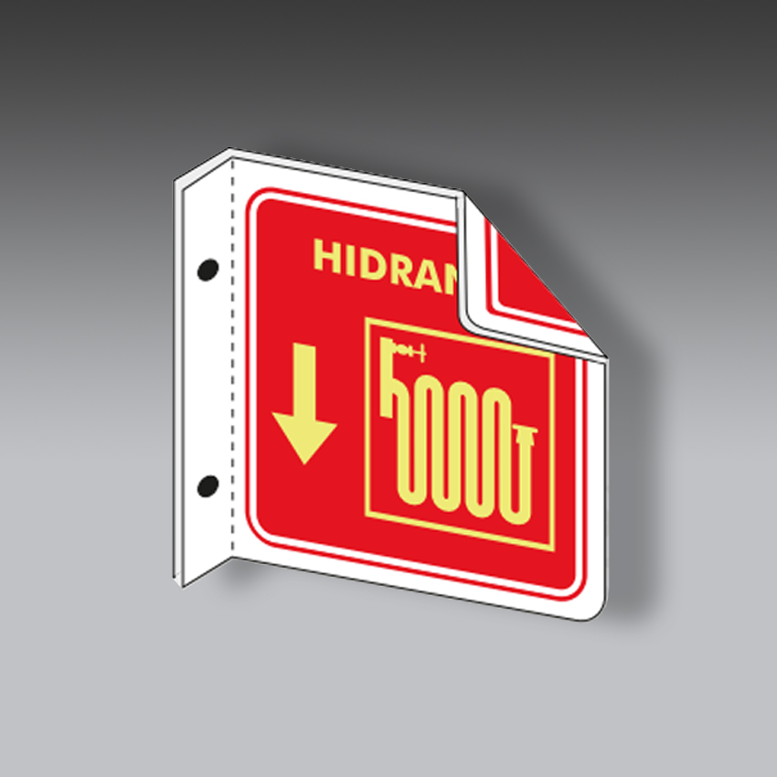 letreros para la seguridad industrial hidrante tipo bandera modelo modelo 15 marca extinpar