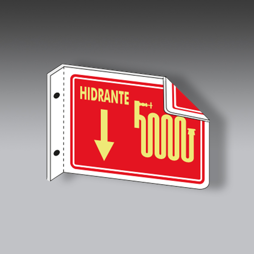 letreros para la seguridad industrial hidrante tipo bandera modelo modelo 18 marca extinpar
