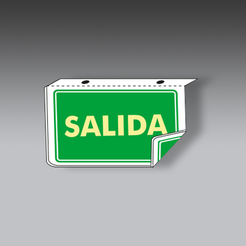 letreros para la seguridad industrial salida tipo plafon modelo modelo 114 marca extinpar
