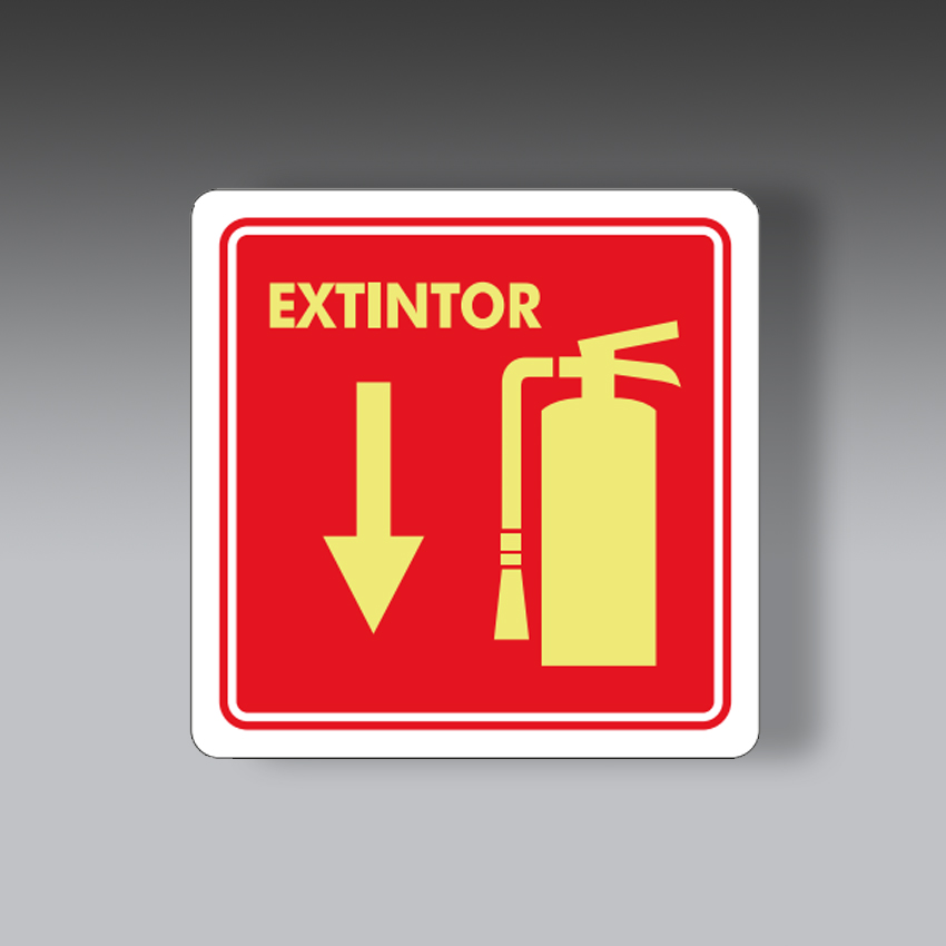 letreros para la seguridad industrial senalamientos de extintor una vista 20cm modelo modelo 1 marca extinpar