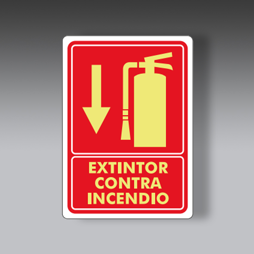 letreros para la seguridad industrial senalamientos de extintor una vista modelo modelo 7 marca extinpar