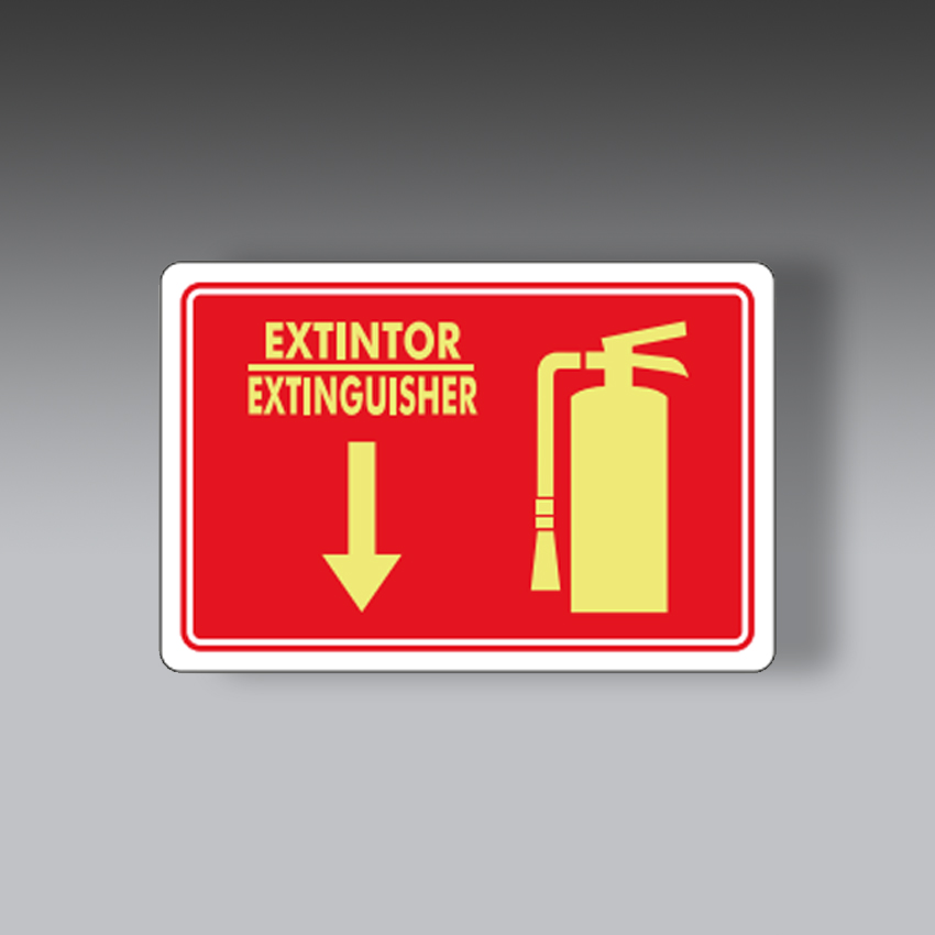 letreros para la seguridad industrial senalamientos de extintor una vista modelo modelo 9 marca extinpar