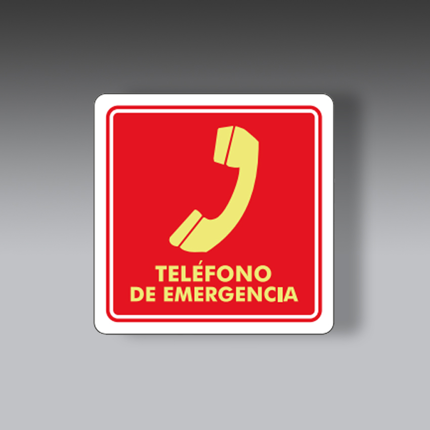 letreros para la seguridad industrial telefono de emergencia con texto modelo modelo 25 marca extinpar