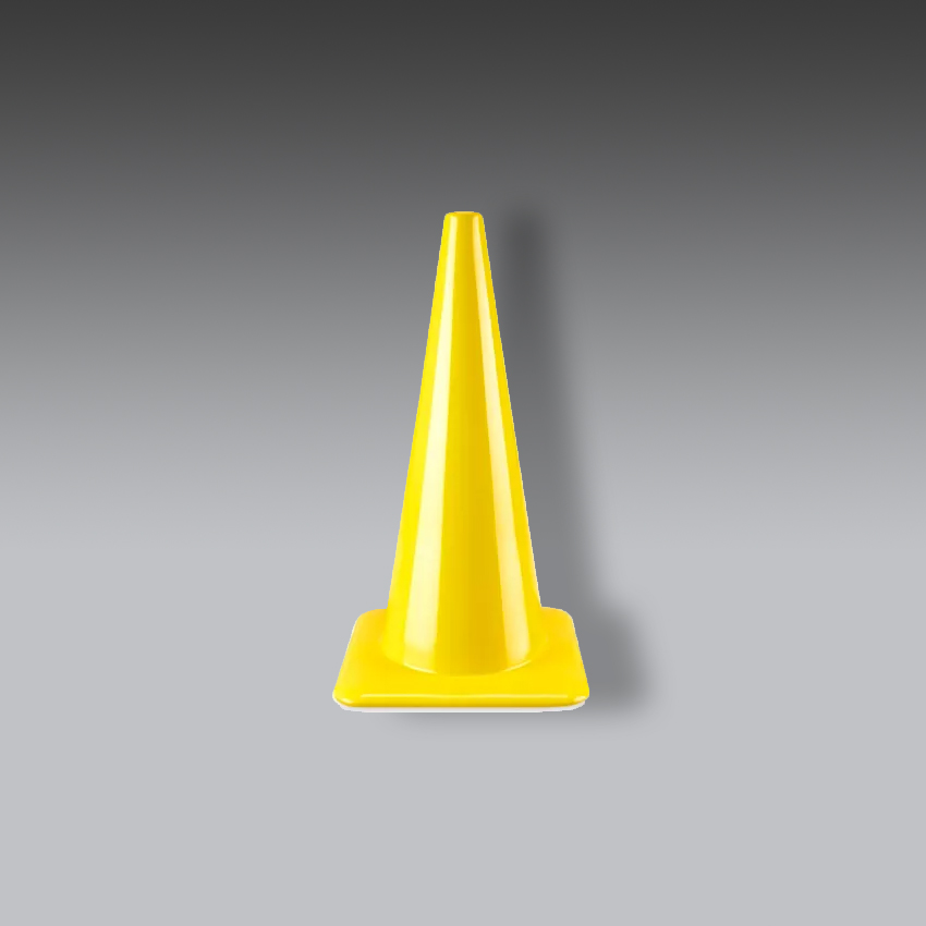 senalamientos viales para la seguridad industrial cono de color amarillo para trafico modelo s 24656 marca uline