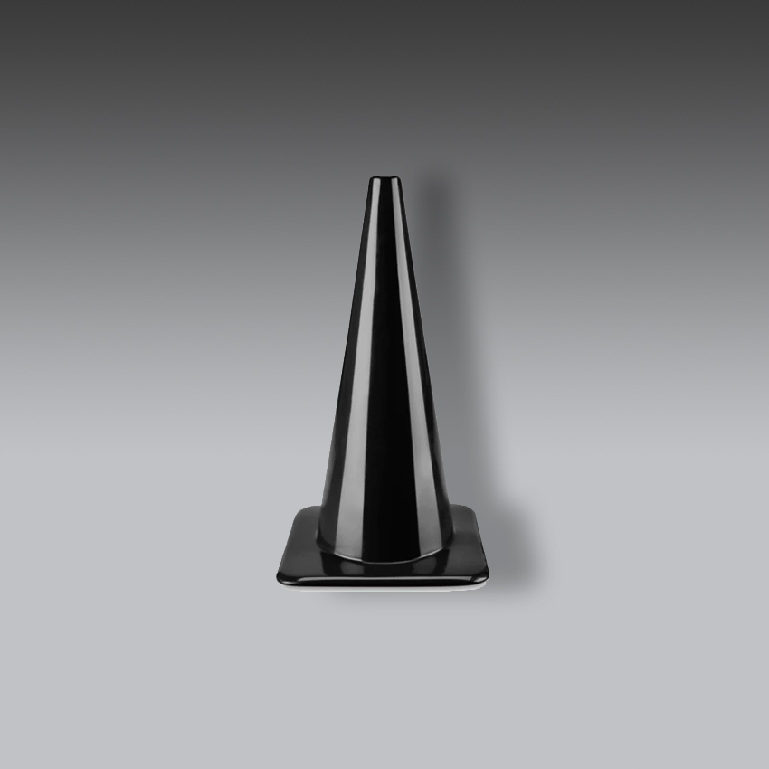 senalamientos viales para la seguridad industrial cono de color negro para trafico modelo s 24656 marca uline