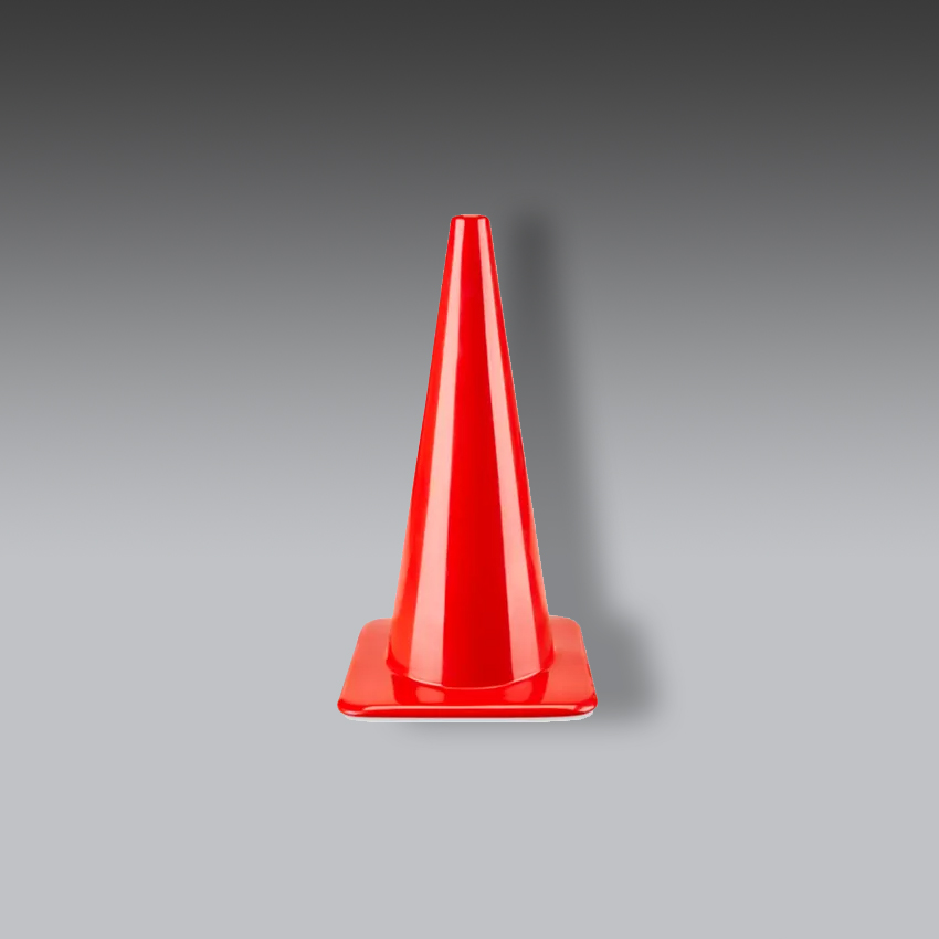 senalamientos viales para la seguridad industrial cono de color rojo para trafico modelo s 24656 marca uline