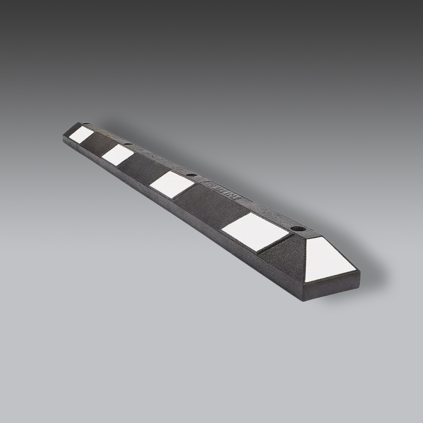 senalamientos viales para la seguridad industrial topes de estacionamiento de caucho modelo h 4608w marca uline