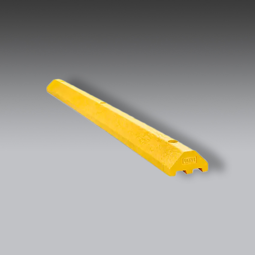 senalamientos viales para la seguridad industrial topes de estacionamiento de plastico modelo h 2309 marca uline