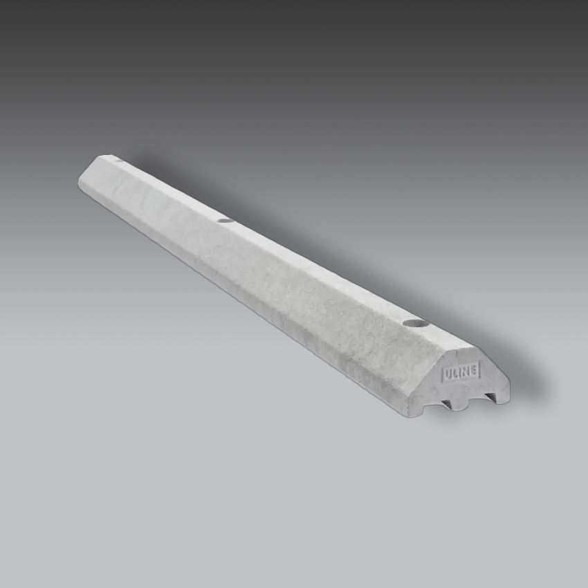 senalamientos viales para la seguridad industrial topes de estacionamiento de plastico modelo h 2309g marca uline
