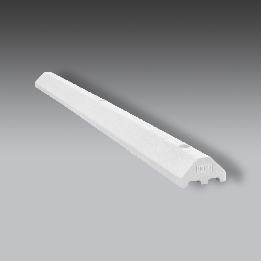 senalamientos viales para la seguridad industrial topes de estacionamiento de plastico modelo h 2309w marca uline